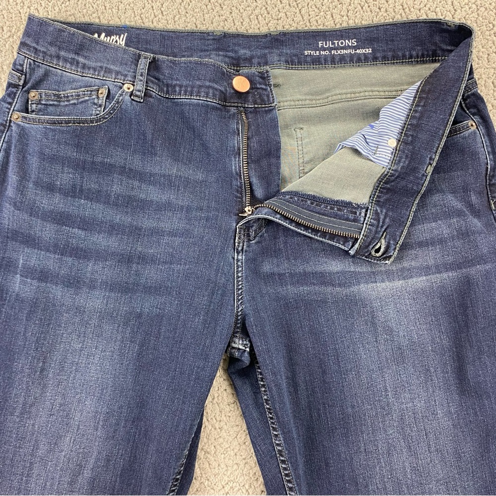 Mugsy Men's Blue Fultons Flex Denim 5-Pocket Stretch Casual Jeans  |  Size:  40 - Picture 3 of 14